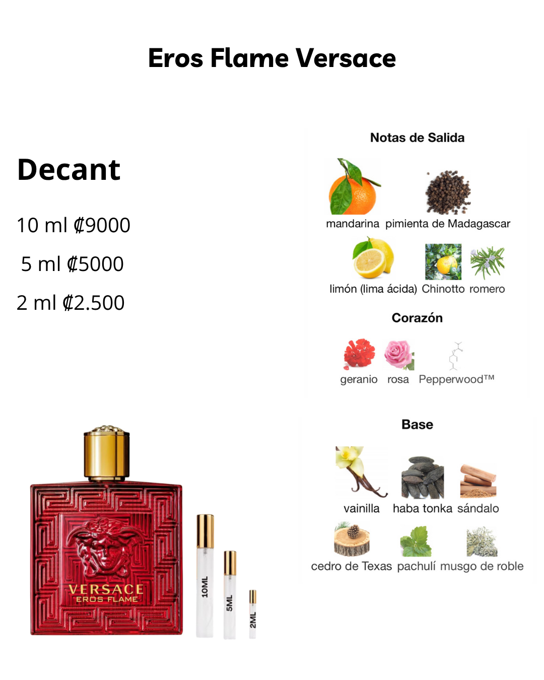 Perfil olfativo de Eros Flame Versace