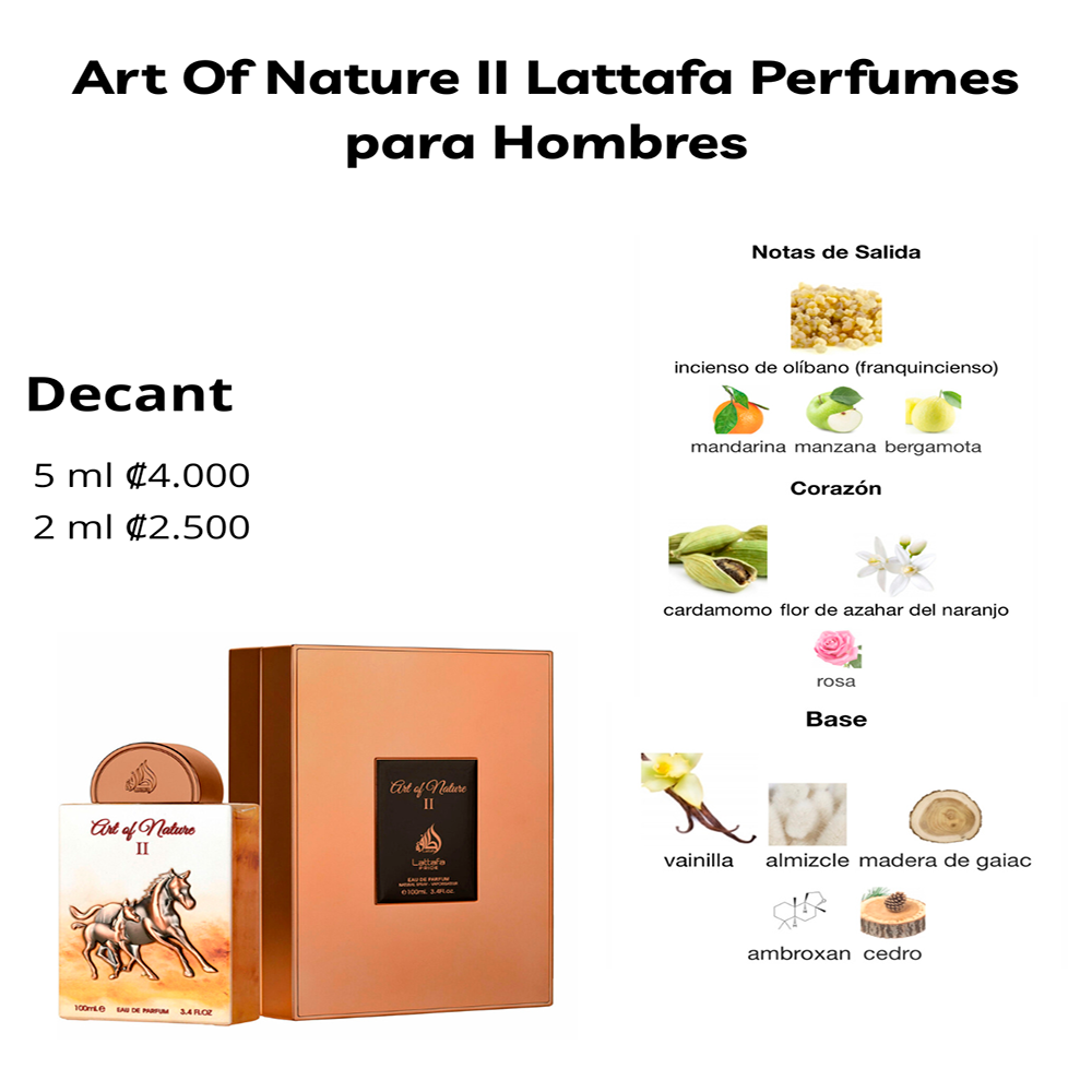 Perfil olfativo de Art Of Nature II Lattafa Perfumes