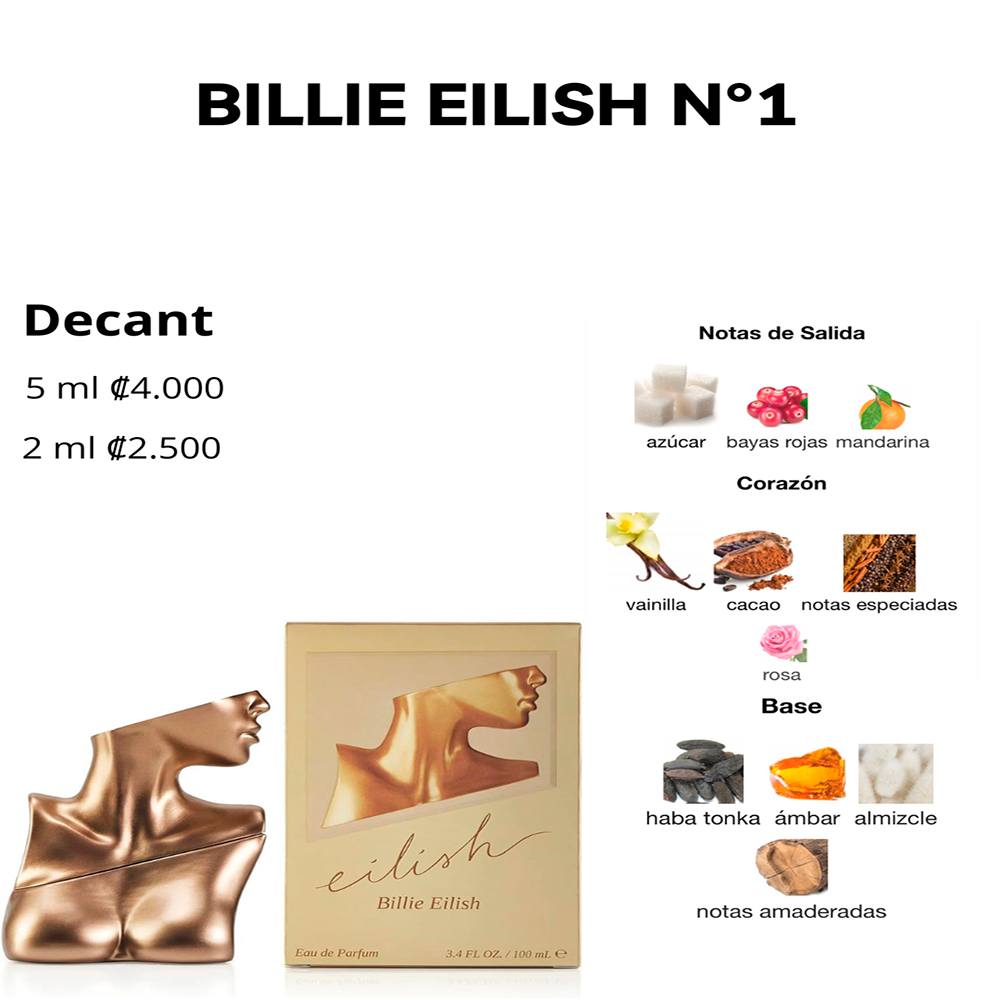 Perfil olfativo de BILLIE EILISH N°1