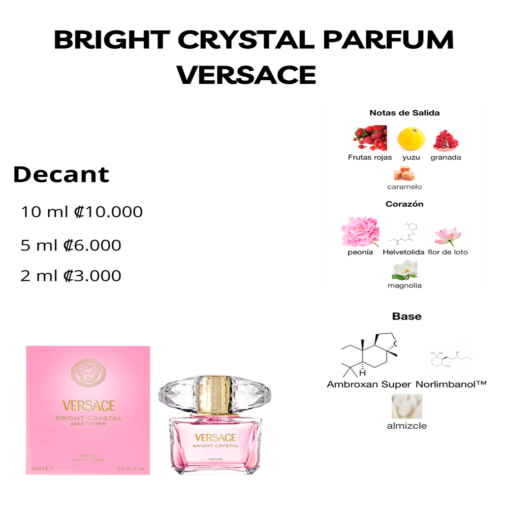 Perfil olfativo de BRIGHT CRYSTAL PARFUM VERSACE