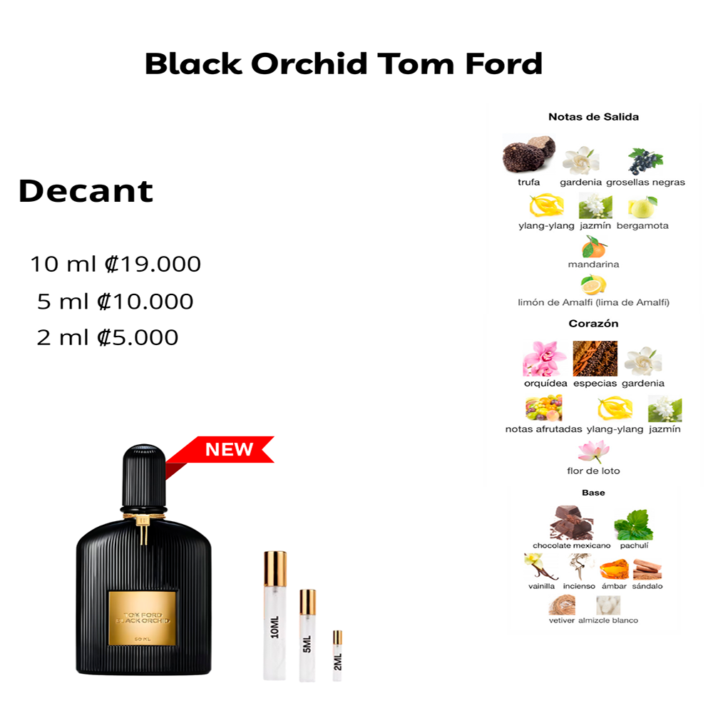 Perfil olfativo de Black Orchid Tom Ford