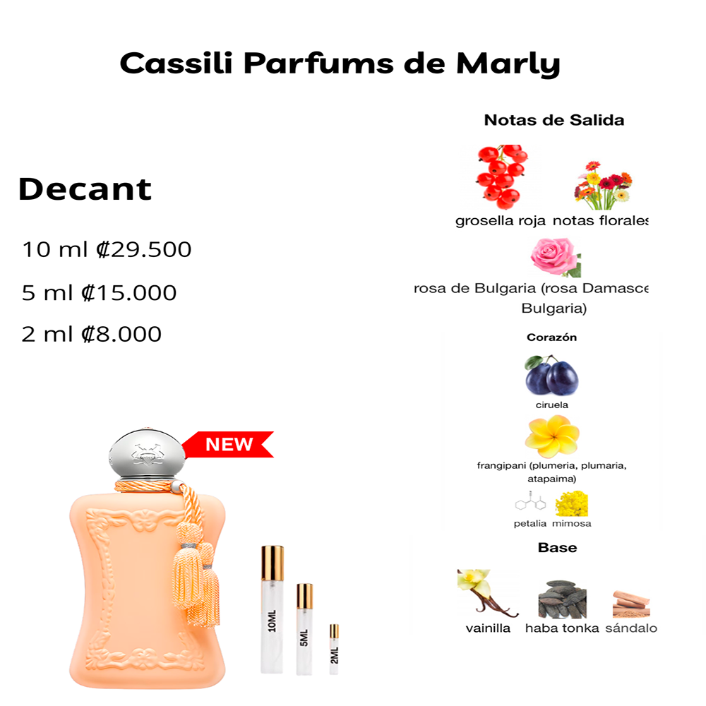 Perfil olfativo de Cassili Parfums de Marly