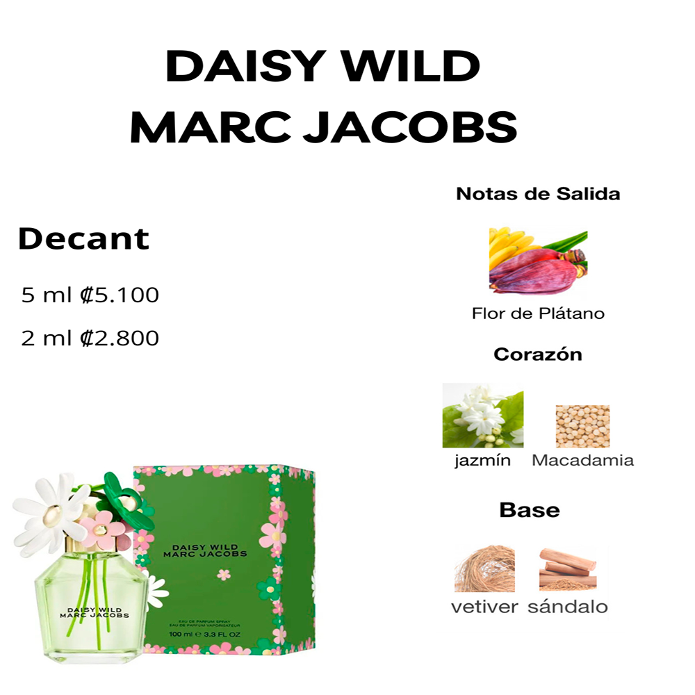 Perfil olfativo de DAISY WILD MARC JACOBS