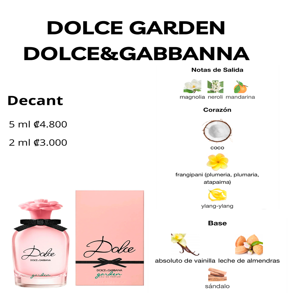 Perfil olfativo de DOLCE GARDEN DOLCE&GABBANA