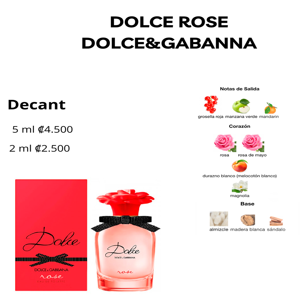 Perfil olfativo de DOLCE ROSE DOLCE&GABANNA