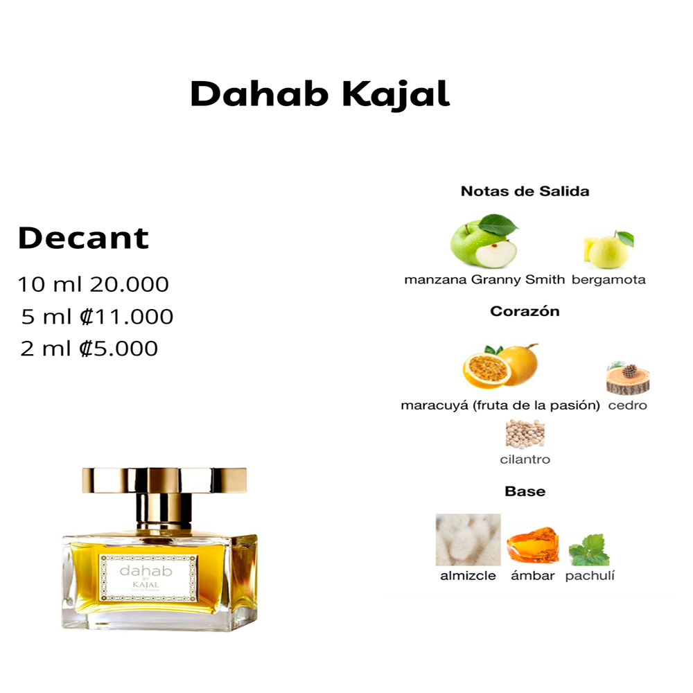 Perfil olfativo de Dahab Kajal
