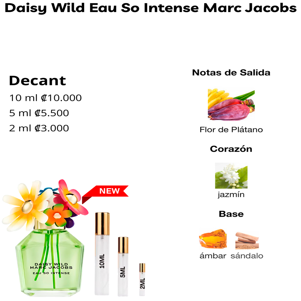 Perfil olfativo de Daisy Wild Eau So Intense Marc Jacobs
