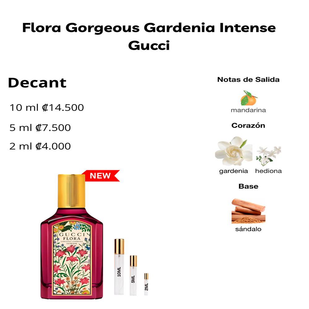 Perfil olfativo de FLORA GORGEOUS GARDENIA GUCCI