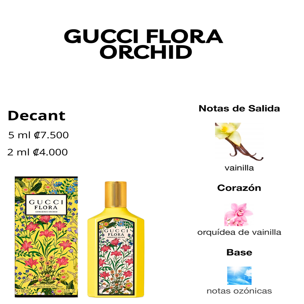 Perfil olfativo de FLORA GORGEOUS ORCHID GUCCI EAU DE PARFUM