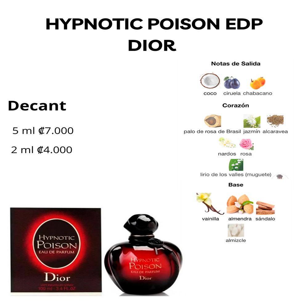 Perfil olfativo de HYPNOTIC POISON EAU DE PARFUM DIOR