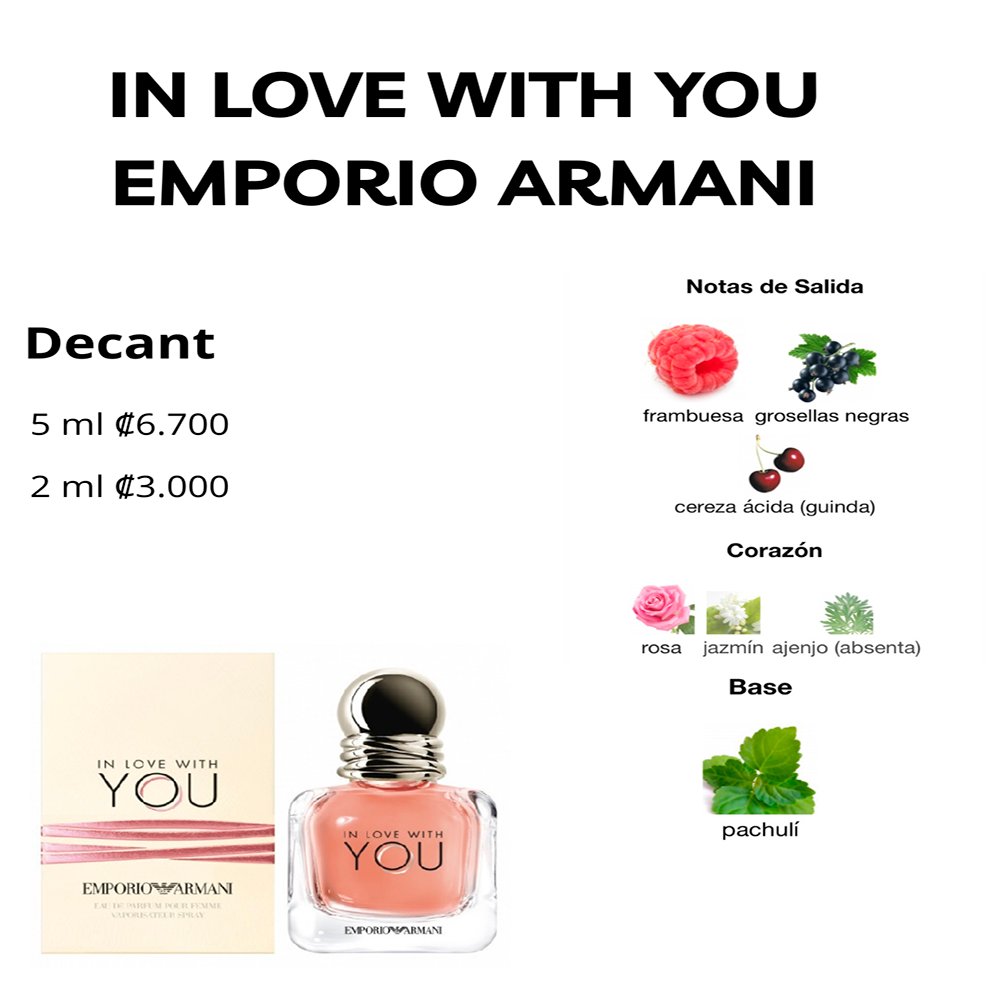 Perfil olfativo de IN LOVE WITH YOU EMPORIO ARMANI