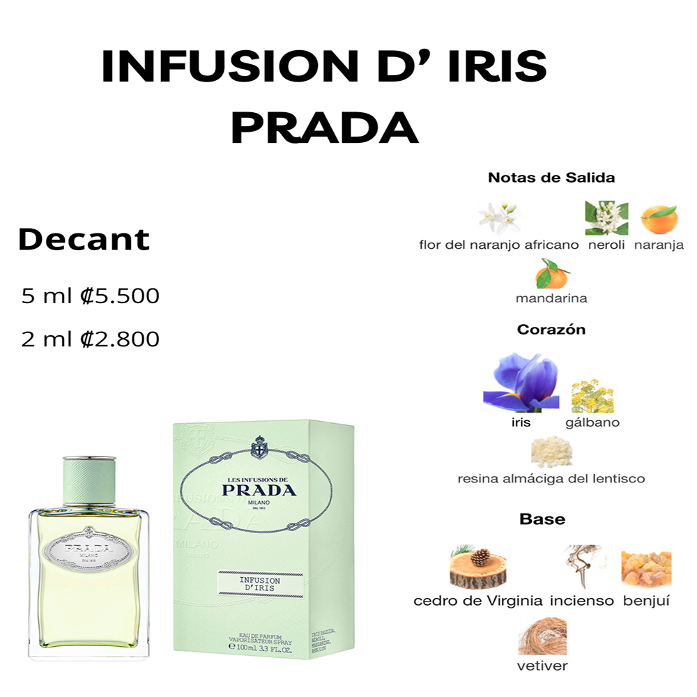 Perfil olfativo de INFUSION D’ IRIS PRADA