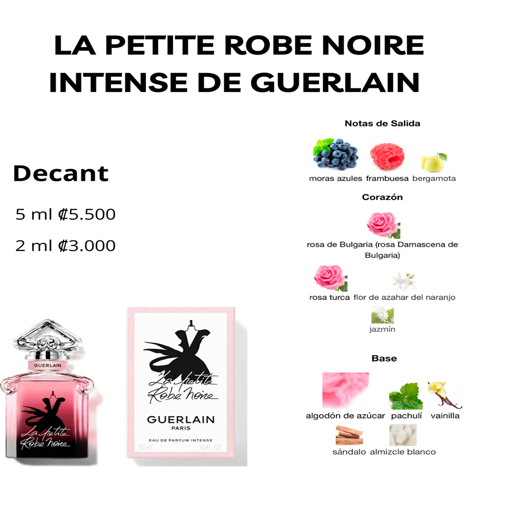 Perfil olfativo de LA PETITE ROBE NOIRE INTENSE DE GUERLAIN