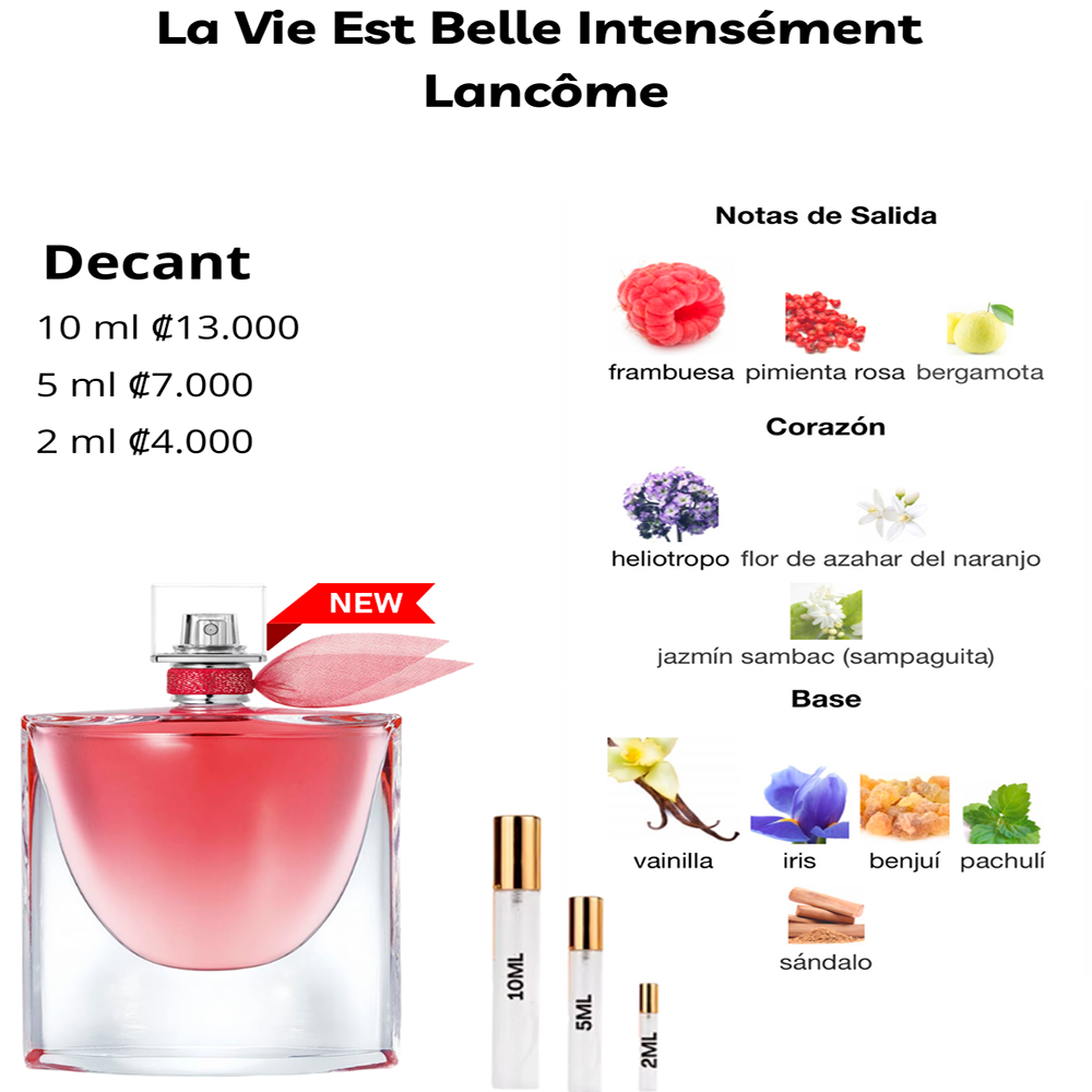 Perfil olfativo de La Vie Est Belle Intensément Lancôme