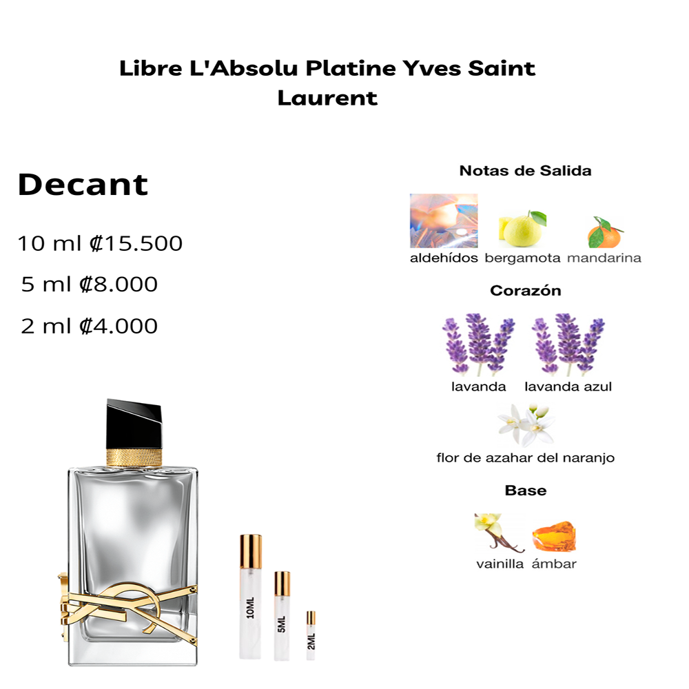Perfil olfativo de Libre L'Absolu Platine Yves Saint Laurent