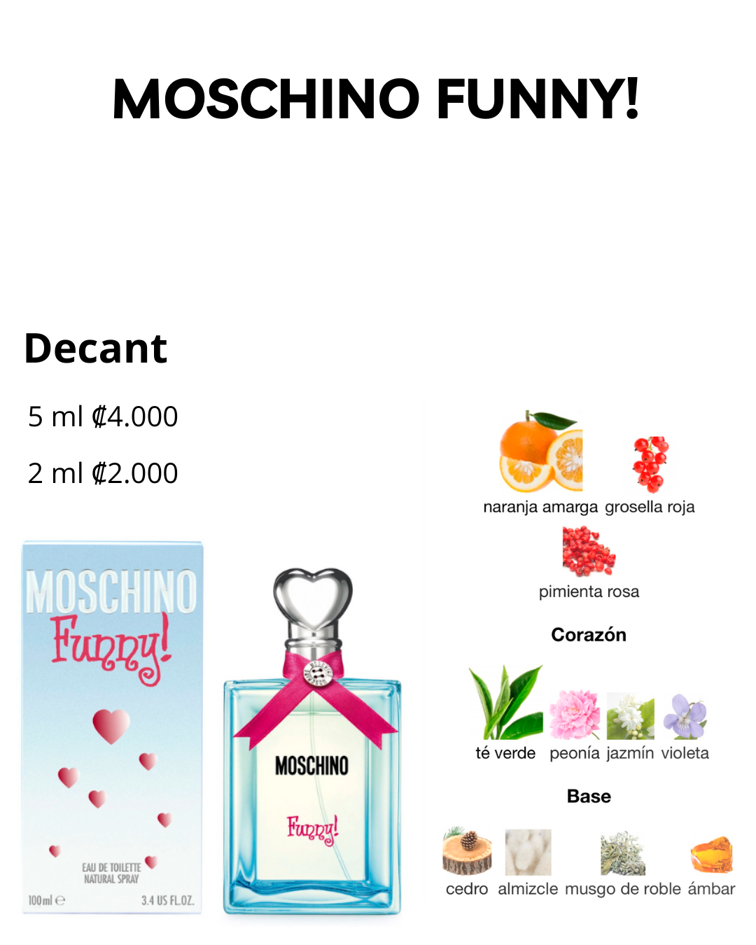 Perfil olfativo de MOSCHINO FUNNY!