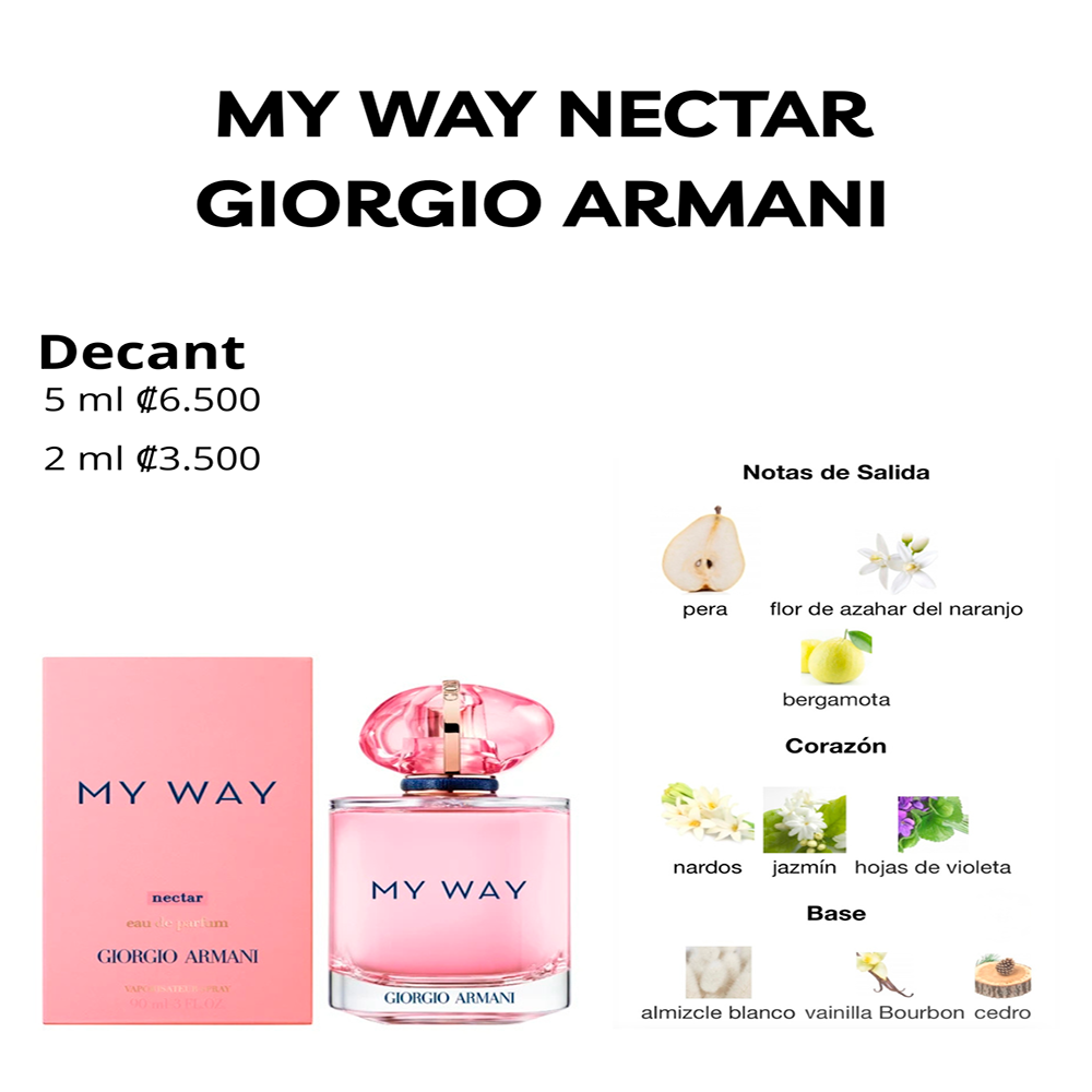 Perfil olfativo de MY WAY NECTAR GIORGIO ARMANI