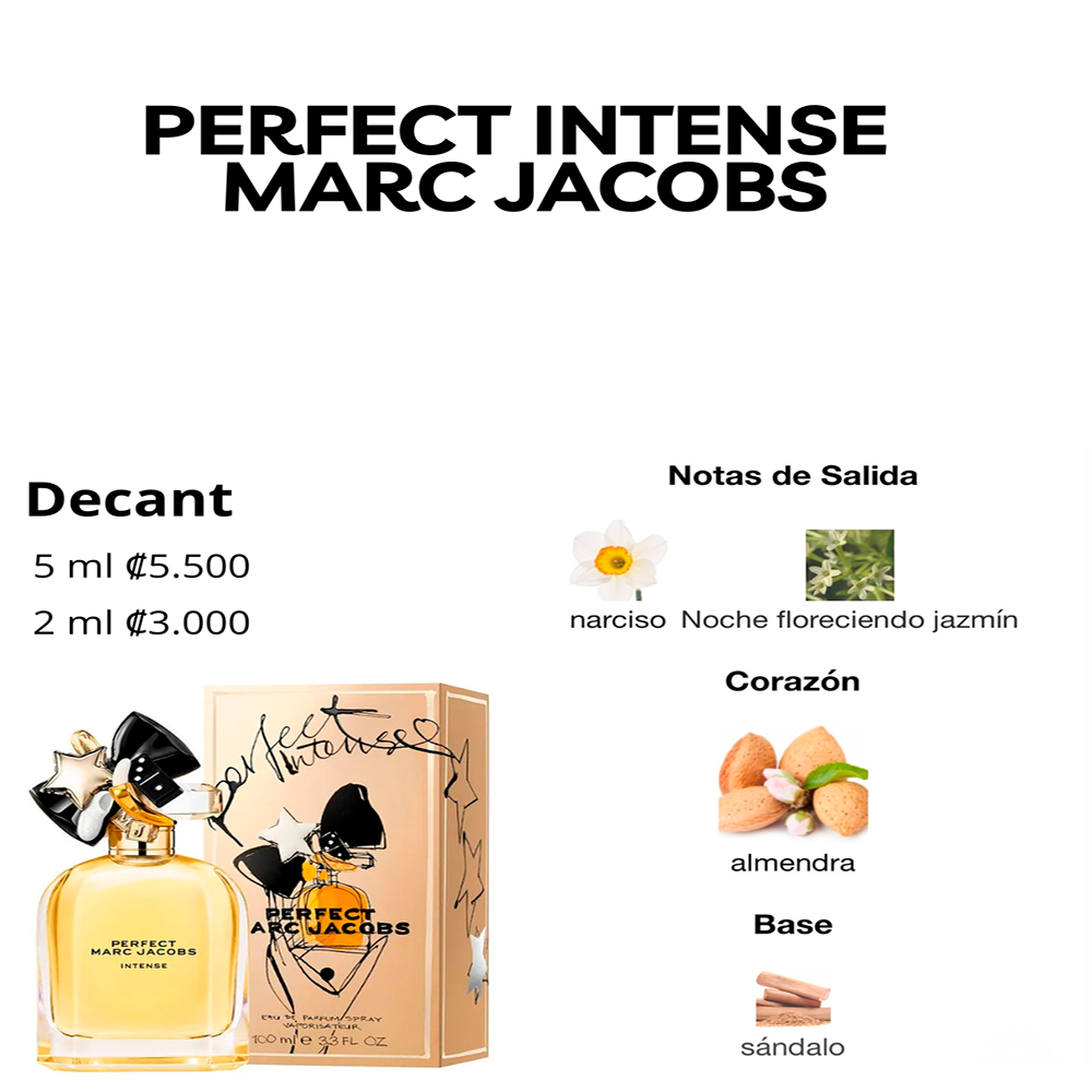 Perfil olfativo de PERFECT INTENSE MARC JACOBS