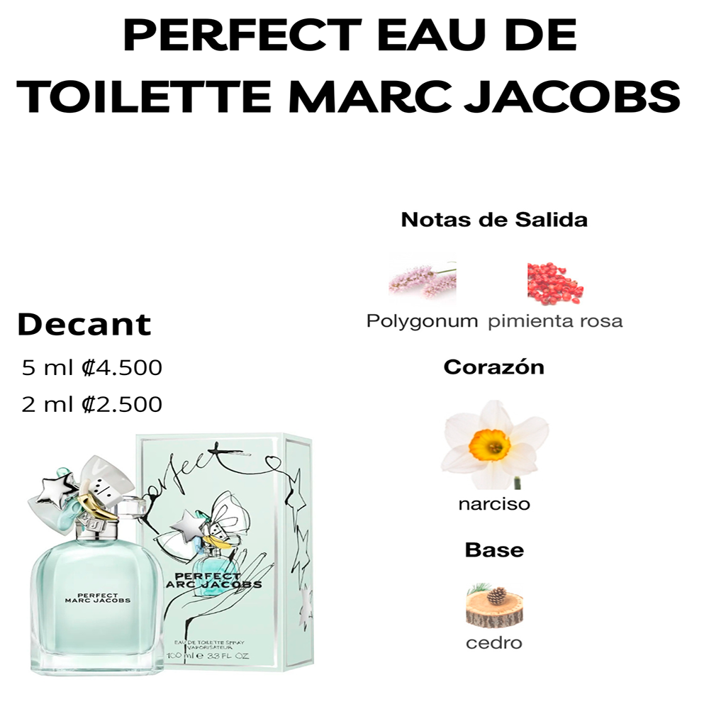 Perfil olfativo de PERFECT MARC JACOBS EAU DE TOILETTE