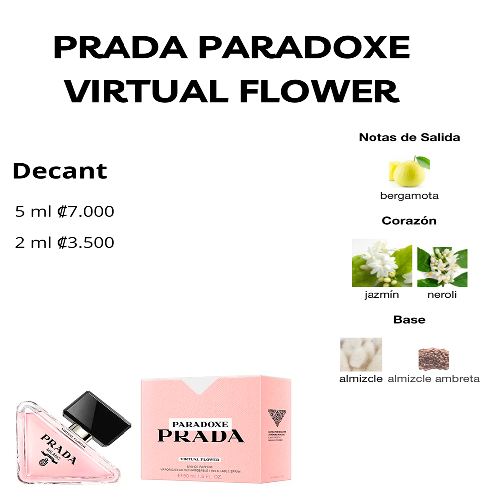 Perfil olfativo de PRADA PARADOXE VIRTUAL FLOWER