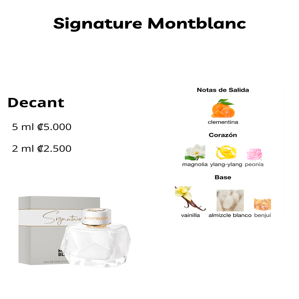 Perfil olfativo de SIGNATURE MONTBLANC