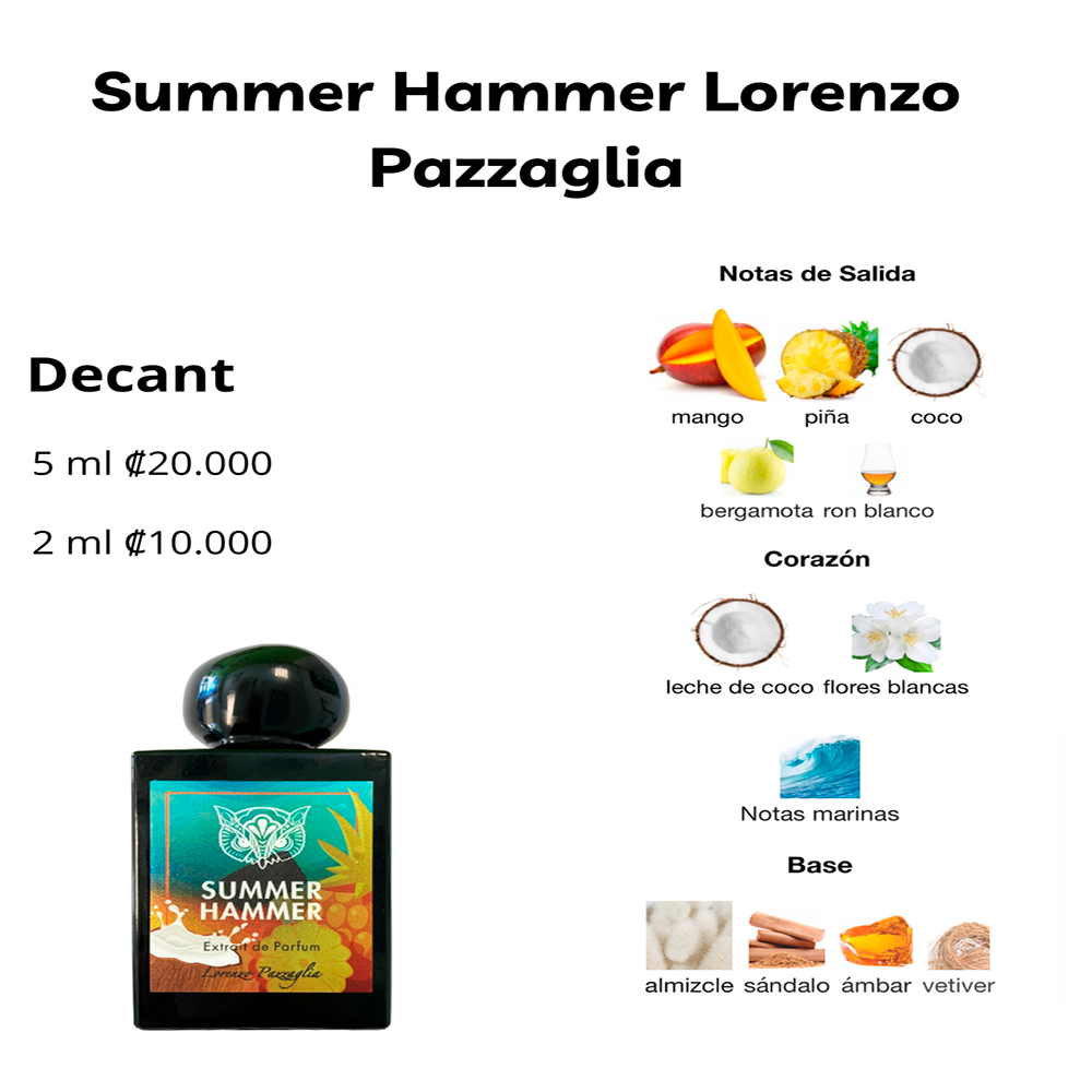 Perfil olfativo de Summer Hammer Lorenzo Pazzaglia