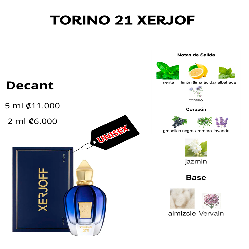 Perfil olfativo de TORINO 21 XERJOF