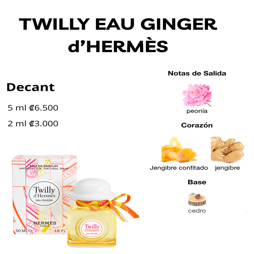 Perfil olfativo de TWILLY EAU GINGER d’HERMÈS