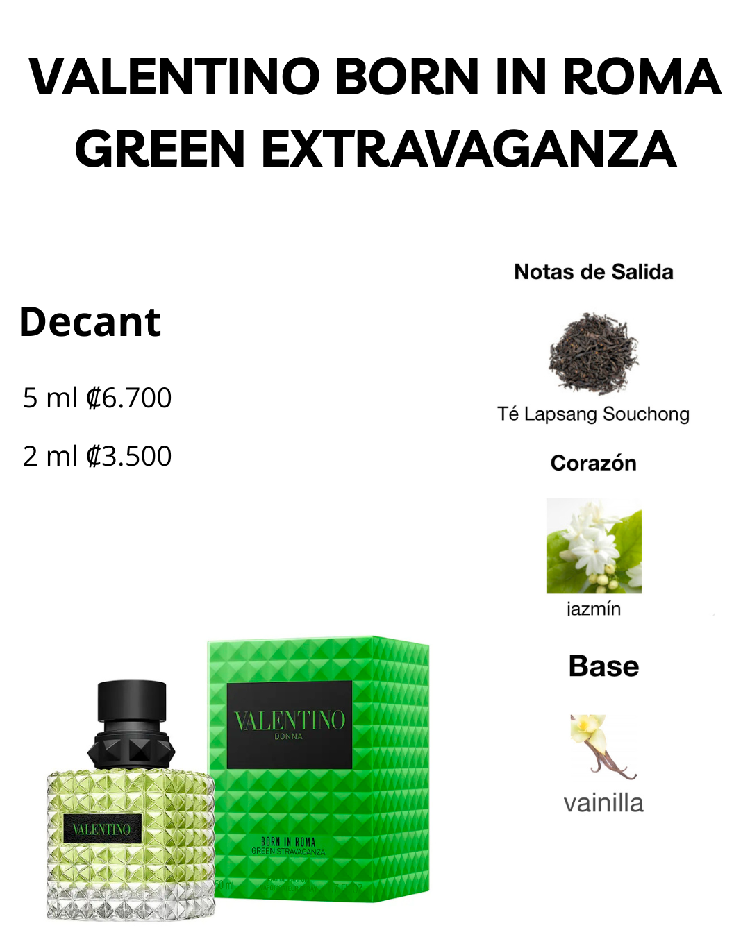 Perfil olfativo de VALENTINO DONNA BORN IN ROMA GREEN EXTRAVAGANZA