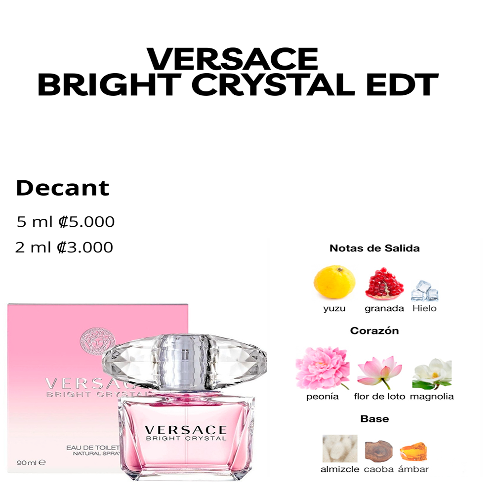Perfil olfativo de VERSACE BRIGHT CRYSTAL EAU DE TOILETTE