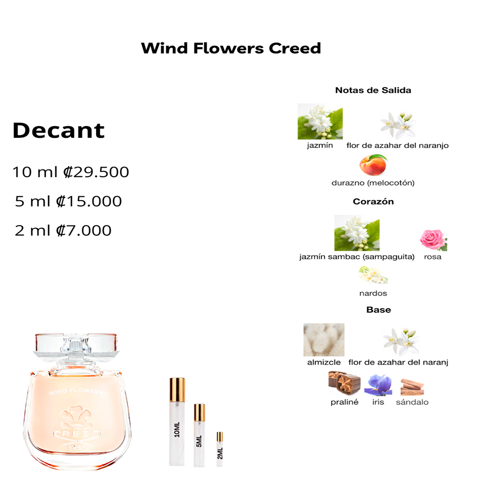 Perfil olfativo de Wind Flowers Creed