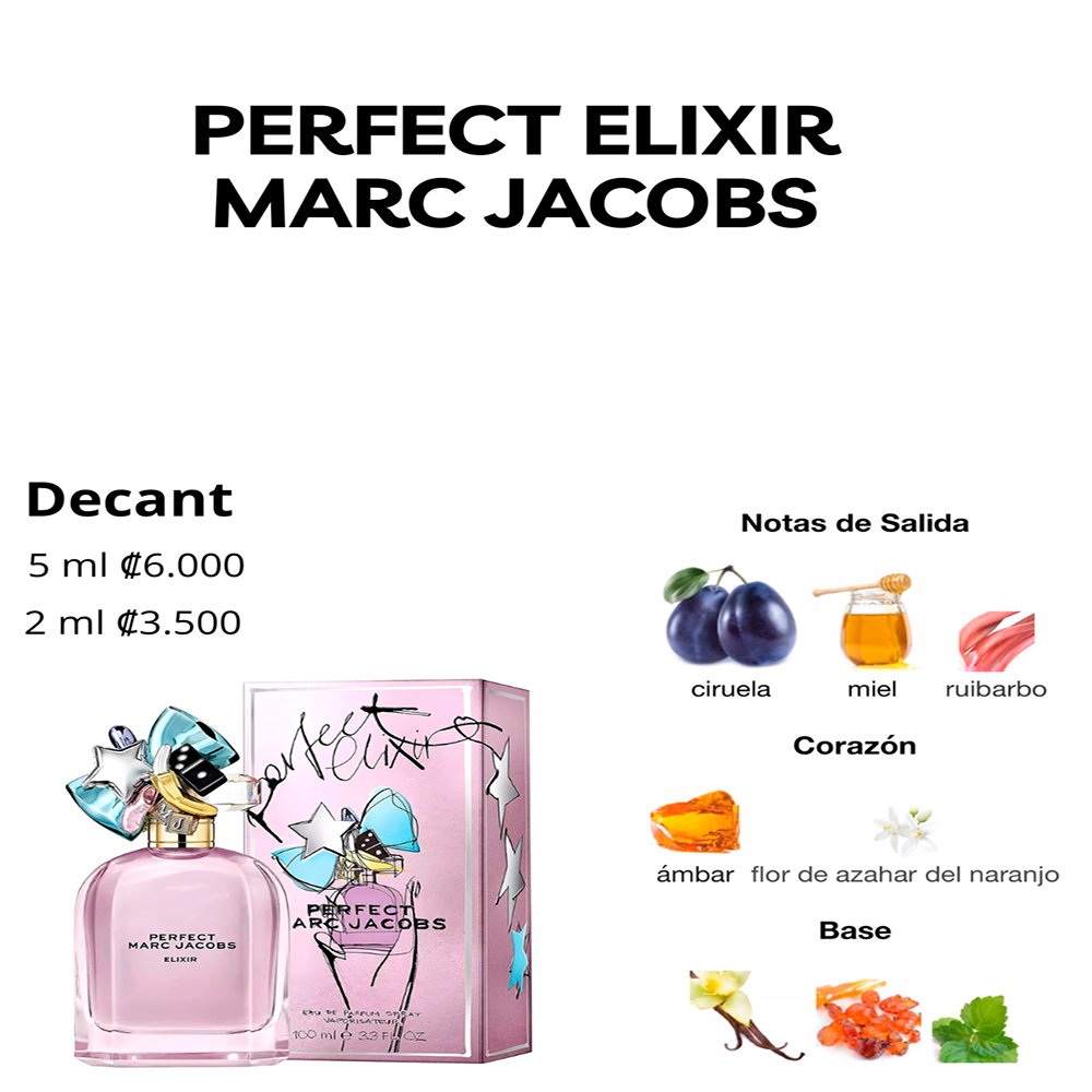 Perfil olfativo de PERFECT ELIXIR MARC JACOBS